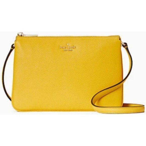 Kate Spade Sunflower Field Leila Triple Gusset Crossbody - Picture 1 of 9